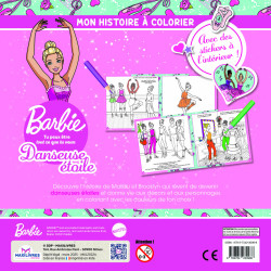 Mon histoire à colorier - Barbie danseuse étoile - 9782754230988
