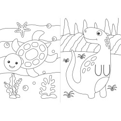 Coloriage avec un feutre multicolore - Skateur (Garçon) - 9782754232371