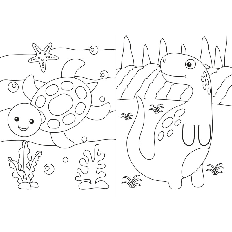 Coloriage avec un feutre multicolore - Skateur (Garçon) - 9782754232371