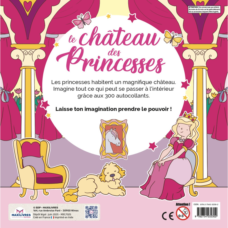Imagine et décore - Le château de princesse - 9782754232302