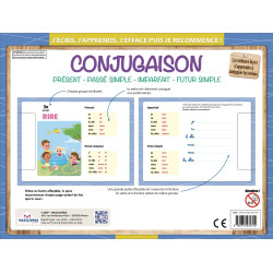 Conjugaison (avec un feutre effaçable) - 9782754232722