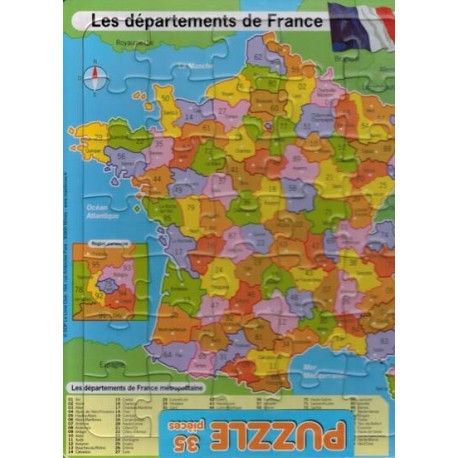 Les départements. Puzzle 35 pièces