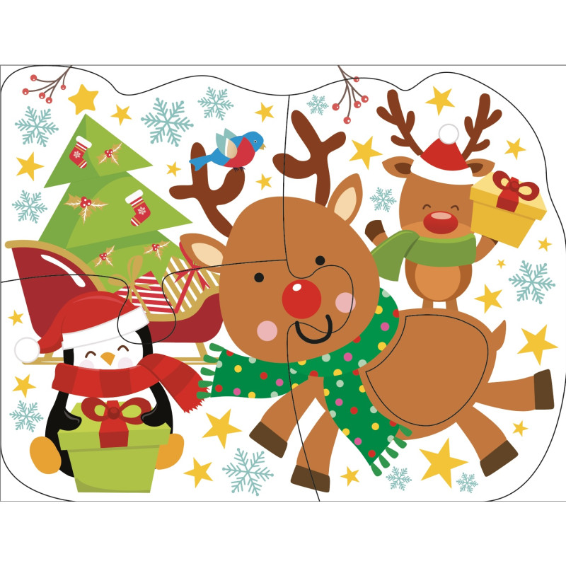 4 Puzzles de Noël - 9782754232883