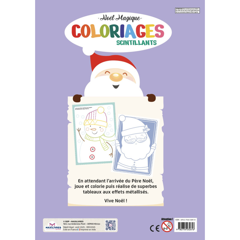 NOEL Magique - Coloriage scintillants - 9782754232630