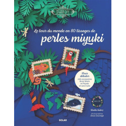 Le tour du monde en 80 tissages de perles miyuki - 9782263180828