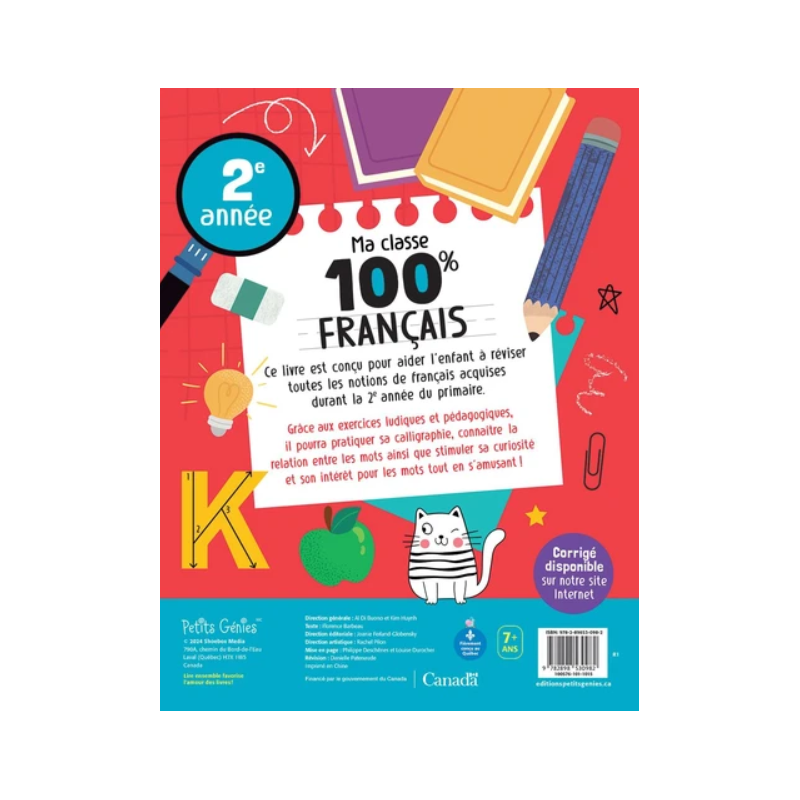 Ma classe 100% Français : CE1 - 9782898531217