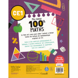 Ma classe 100% Maths : CE1 - 9782898531224
