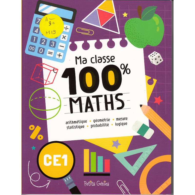 Ma classe 100% Maths : CE1 - 9782898531224