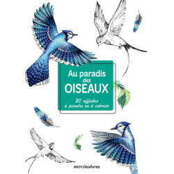 Au paradis des oiseaux : 20 affiches à peindre ou à colorier - 9782383553625
