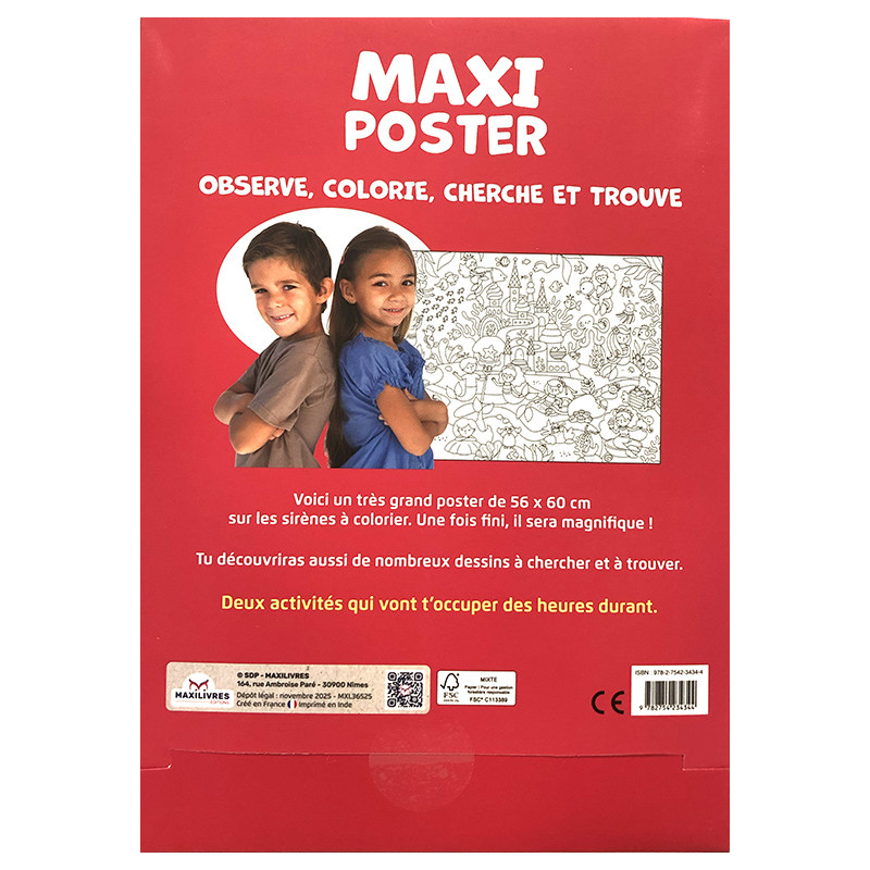 Maxi poster - les sirènes - 9782754234344