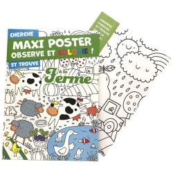 Maxi poster - à la ferme - 9782754234337
