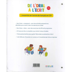 Classeur - De l'oral à l'écrit - CE1 - 9782820810205