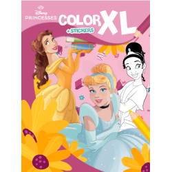 Color XL + Stickers - PRINCESSES DISNEY - 9782754233118