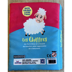 Mon grand livre tissu - Les chiffres 1 2 3 4 5 - 9782754232197
