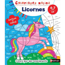 Licornes : lecture et calcul, 6-7 ans, CP - 9782091934716