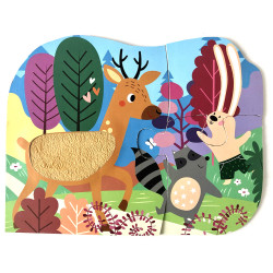 4 Puzzles des animaux - 9782754234504