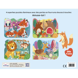 4 Puzzles des animaux - 9782754234504