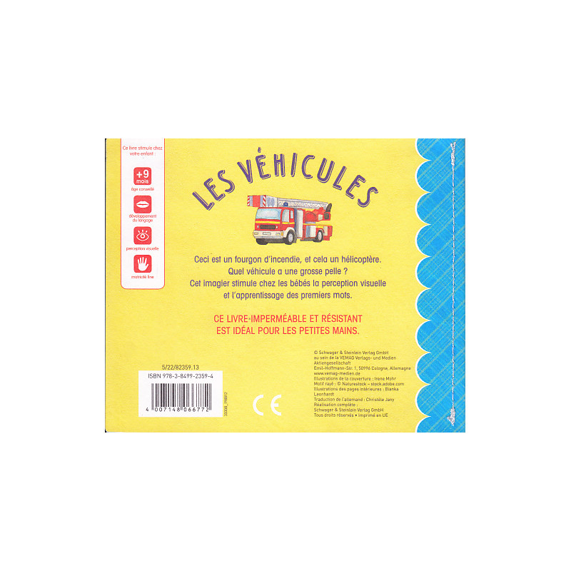 Les Véhicules (Imperméable et résistant) - 9783849923594