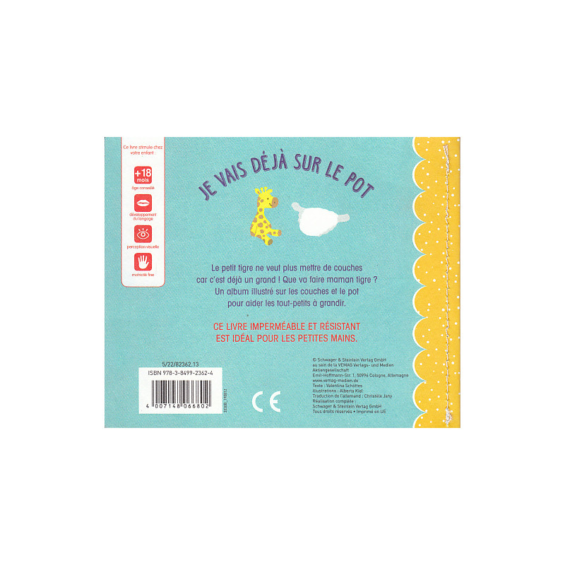 Je vais déjà sur le pot (Imperméable et résistant) - 9783849923631
