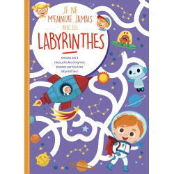 Je ne m'ennuie jamais avec les labyrinthes (bleu) - 9782754229555