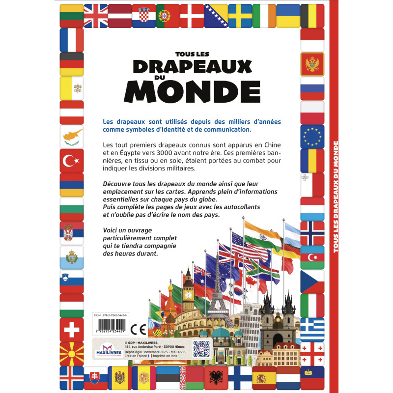 Tous les drapeaux du monde - 9782754234429