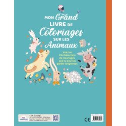Mon grand livre de coloriage sur les animaux - 9782754234481