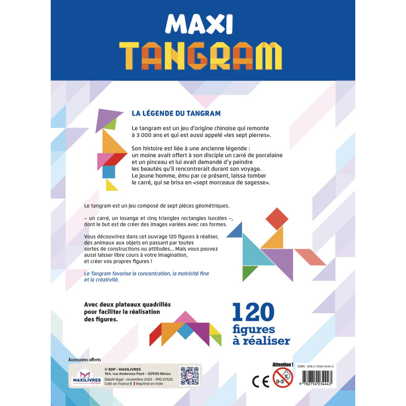 MAXI TANGRAM - 9782754234443
