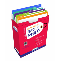 Boîte à fiches bac de philo : 100 % efficace ! : 80 fiches pour réussir l'épreuve ! - 9782820815460