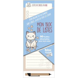 BLOC AIMANTE- Mon bloc de liste (BLEU) - 9782754229890