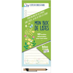 BLOC AIMANTE- Mon bloc de liste (VERT) - 9782754229906