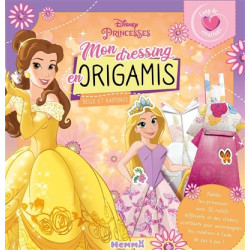 Disney Princesses : Coup de coeur créations : Mon dressing en origamis (Belle et Raiponce) - Habille tes princesses avec 32 mot