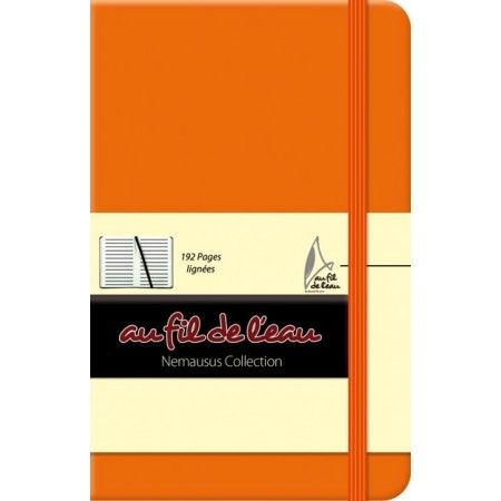 Carnet de notes - 9x14 - rigide - orange